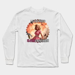 I SURVIVED BARVENHEIMER - Barbie & Oppenheimer Long Sleeve T-Shirt